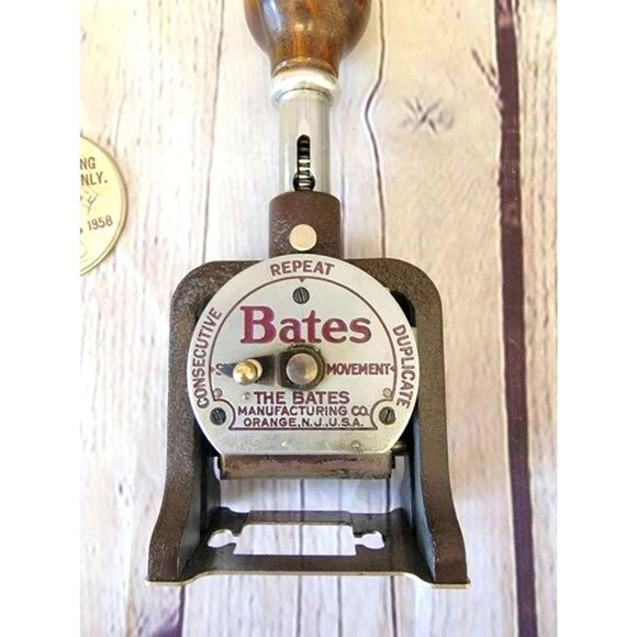 Vintage Bates Auto Numbering Machine - Picture 2 of 6
